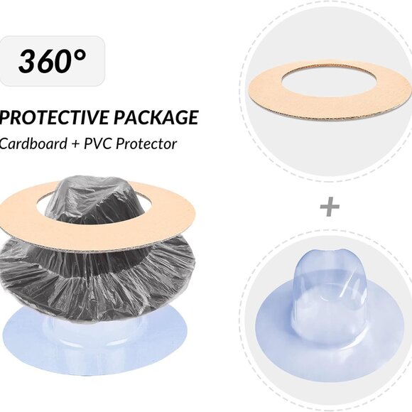 Fedora Hats for Men & Women Wide Brim Fedora Felt Panama Hat Men's Dress Hats wi - Picture 4 of 6